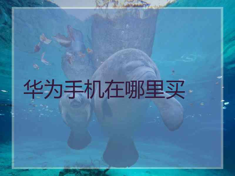 华为手机在哪里买