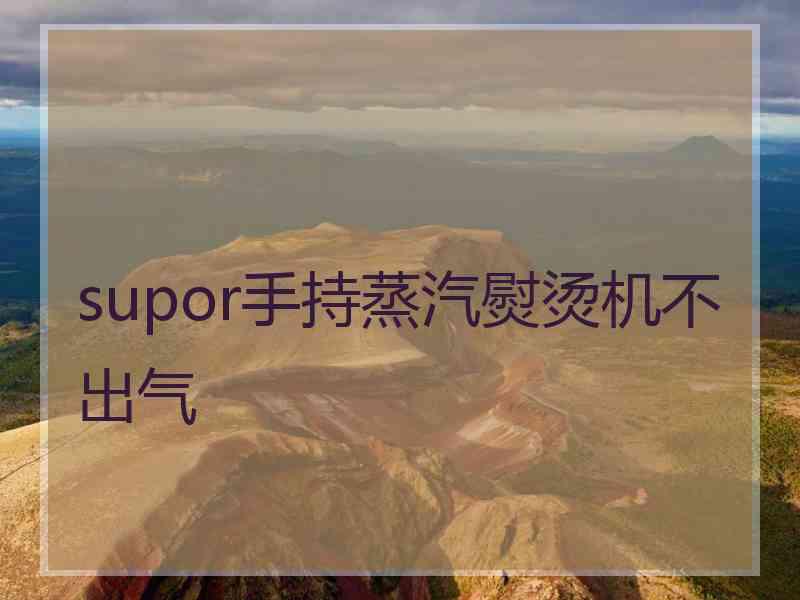 supor手持蒸汽熨烫机不出气