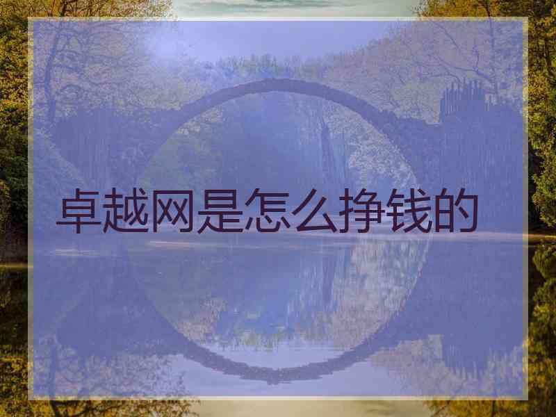 卓越网是怎么挣钱的