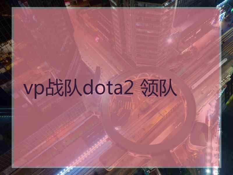 vp战队dota2 领队