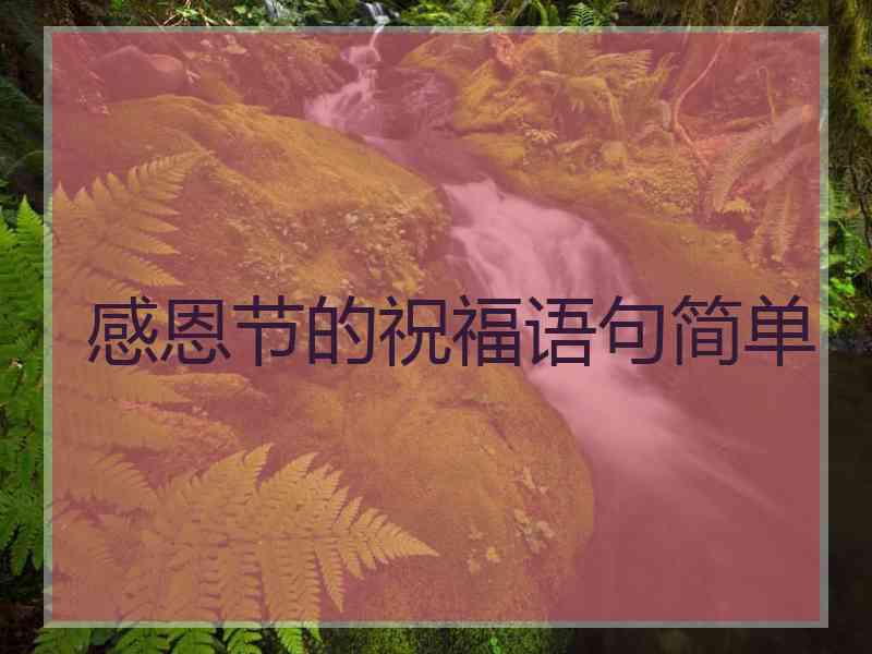 感恩节的祝福语句简单