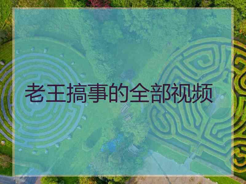 老王搞事的全部视频
