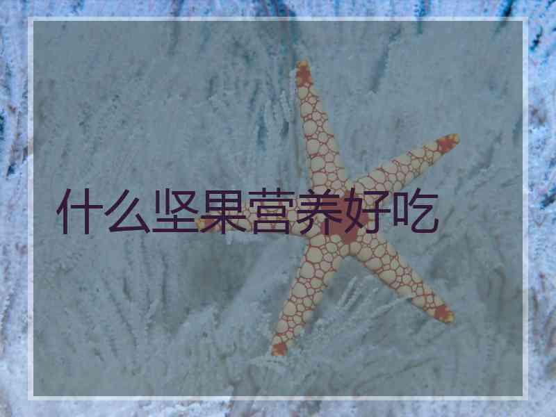 什么坚果营养好吃