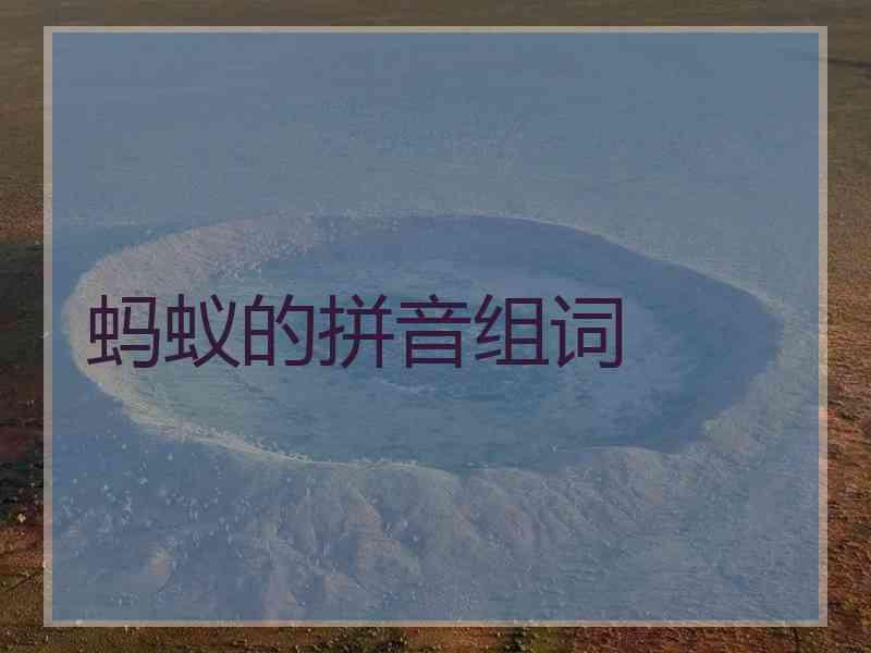 蚂蚁的拼音组词