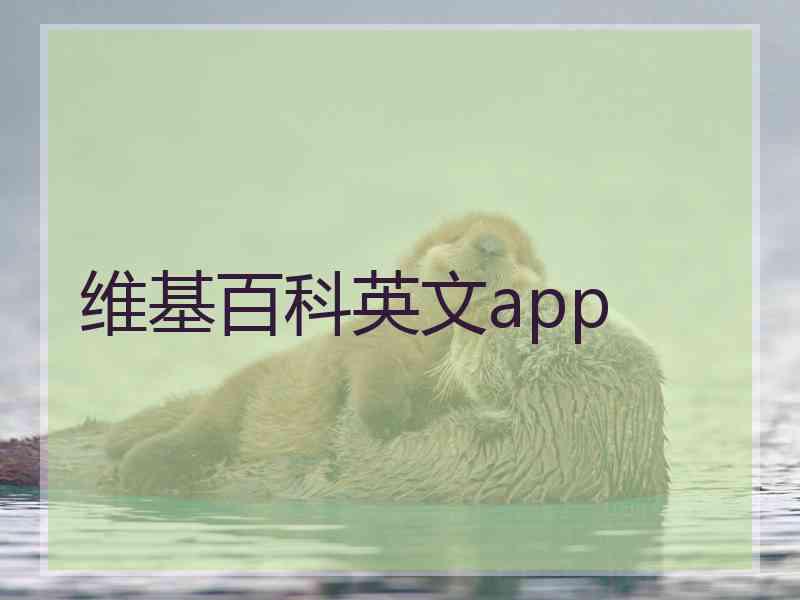 维基百科英文app