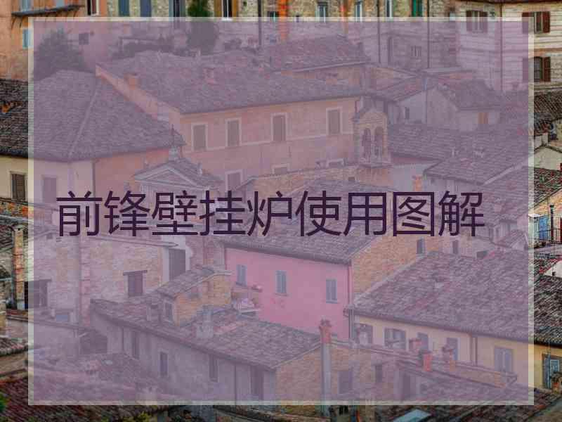 前锋壁挂炉使用图解
