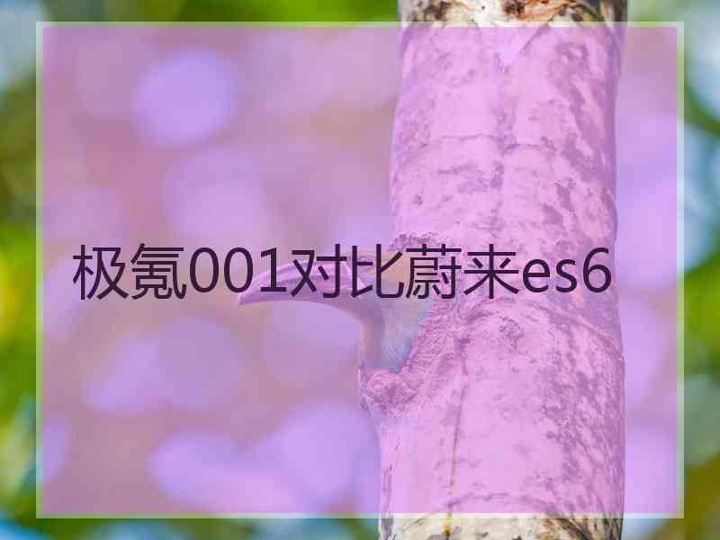 极氪001对比蔚来es6