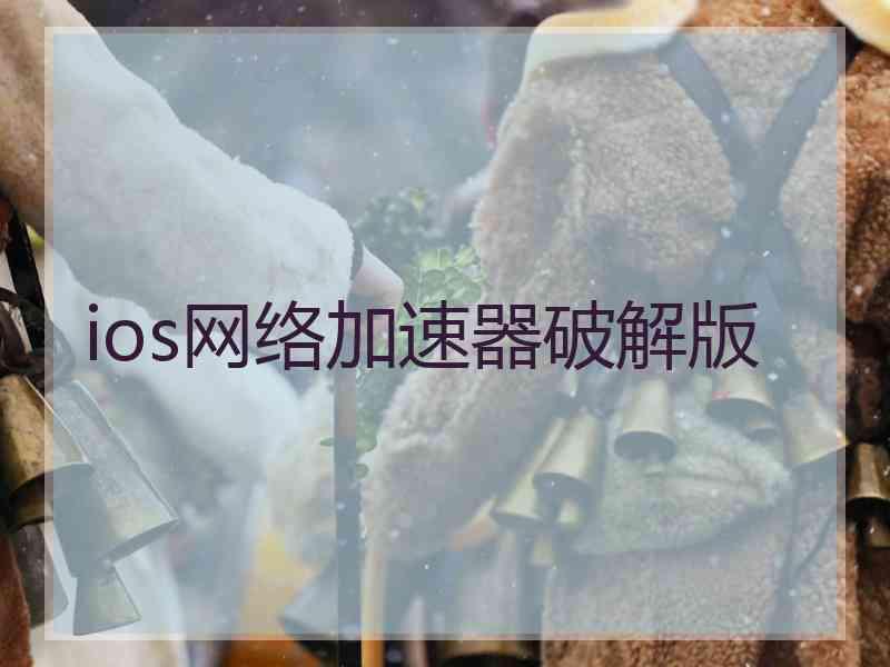 ios网络加速器破解版