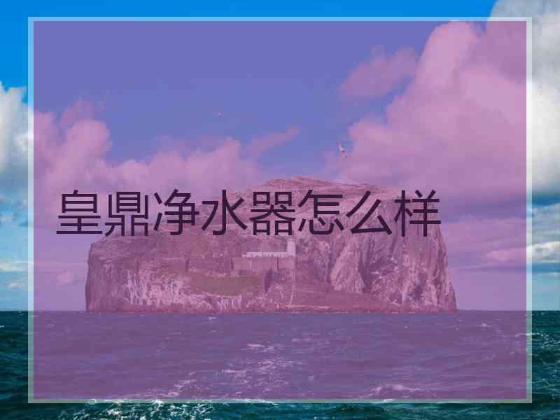皇鼎净水器怎么样