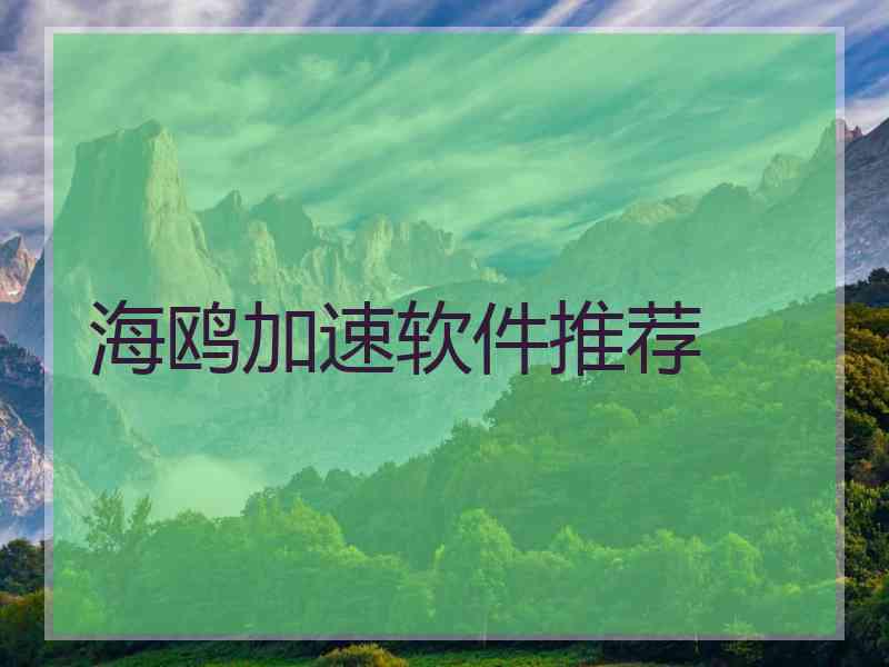 海鸥加速软件推荐