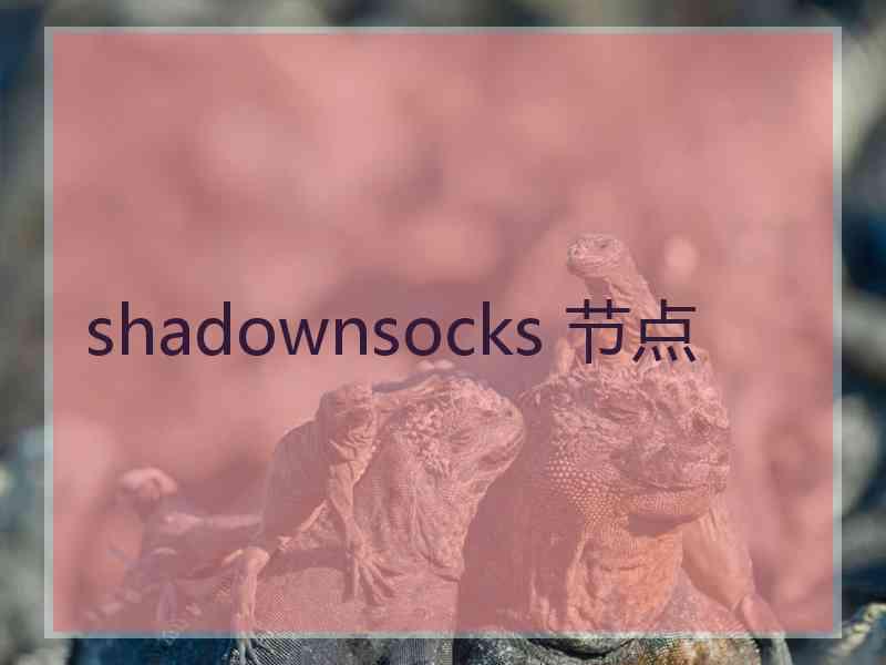 shadownsocks 节点