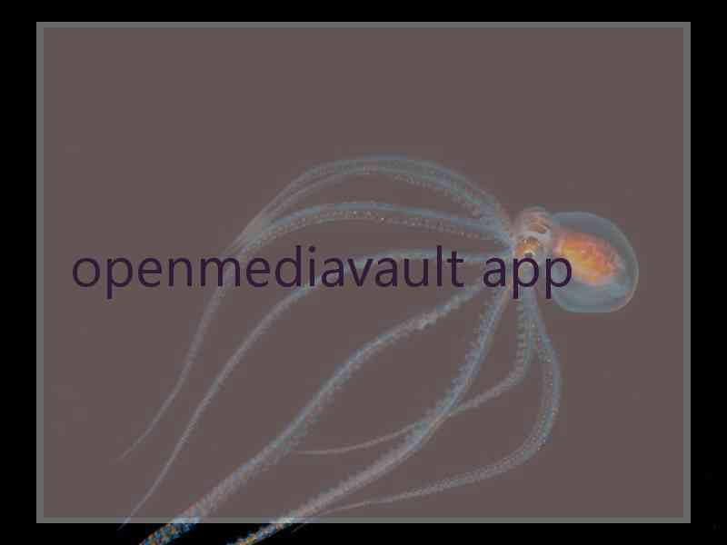 openmediavault app