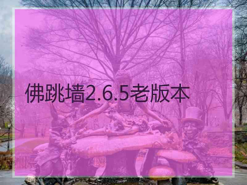 佛跳墙2.6.5老版本