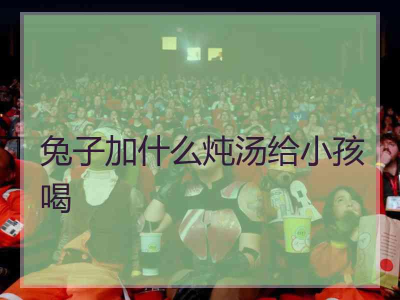 兔子加什么炖汤给小孩喝