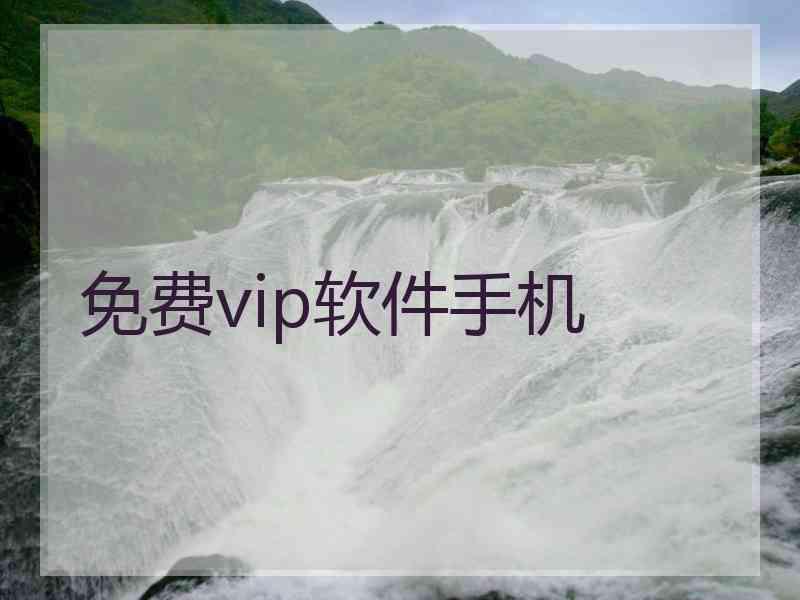 免费vip软件手机