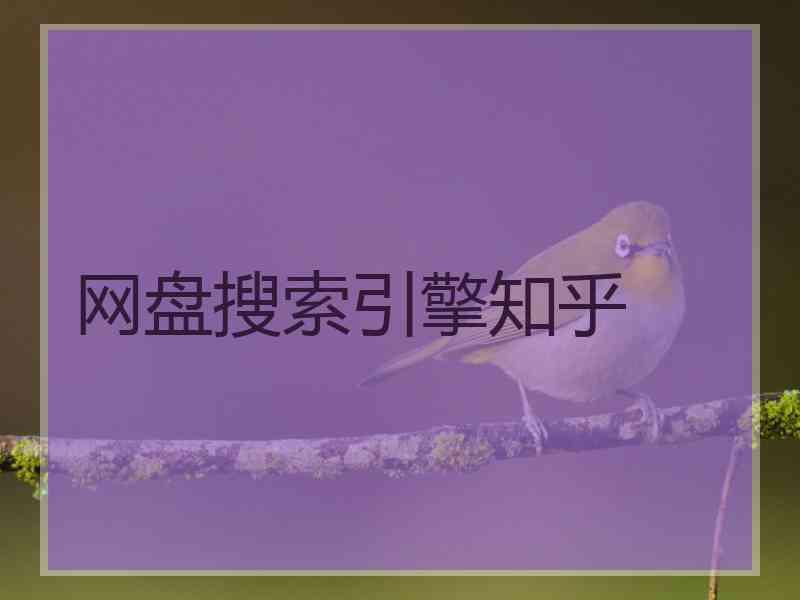 网盘搜索引擎知乎