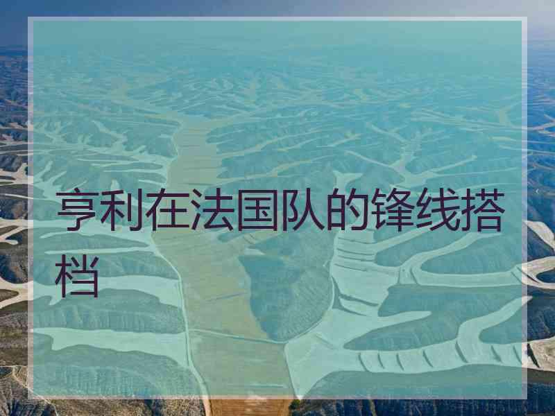 亨利在法国队的锋线搭档