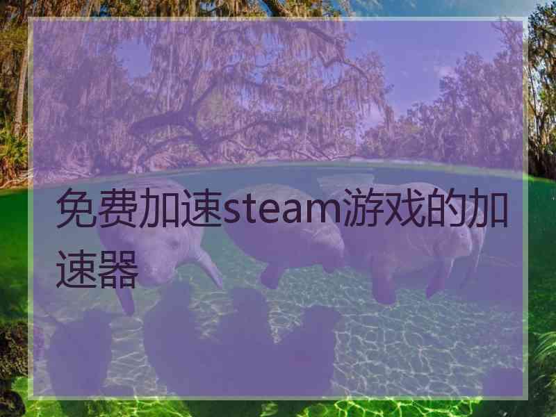 免费加速steam游戏的加速器