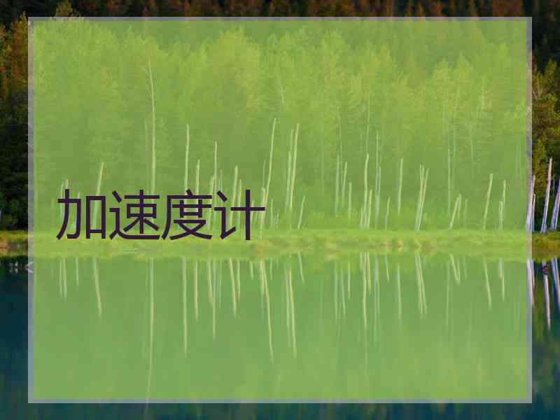 加速度计