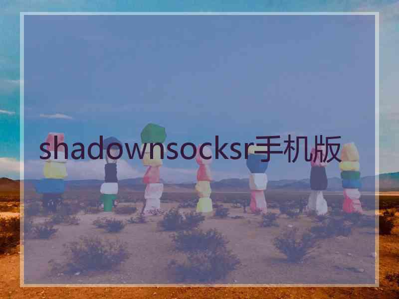 shadownsocksr手机版