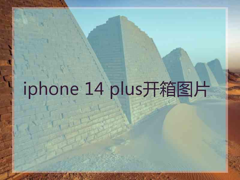 iphone 14 plus开箱图片