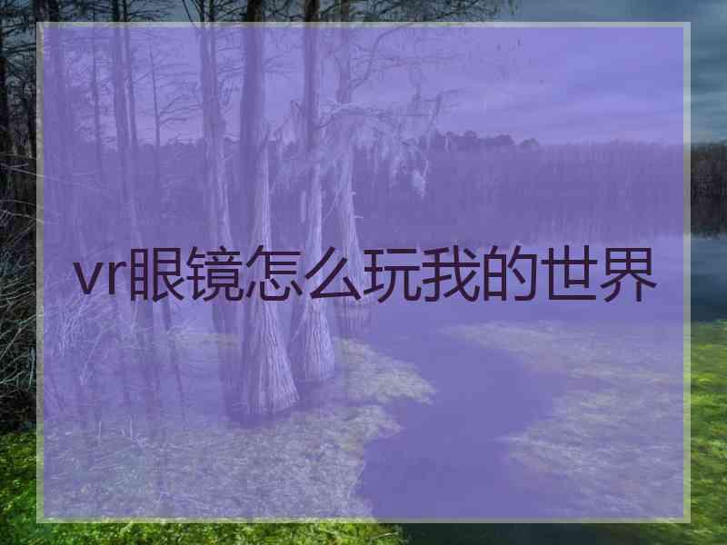 vr眼镜怎么玩我的世界