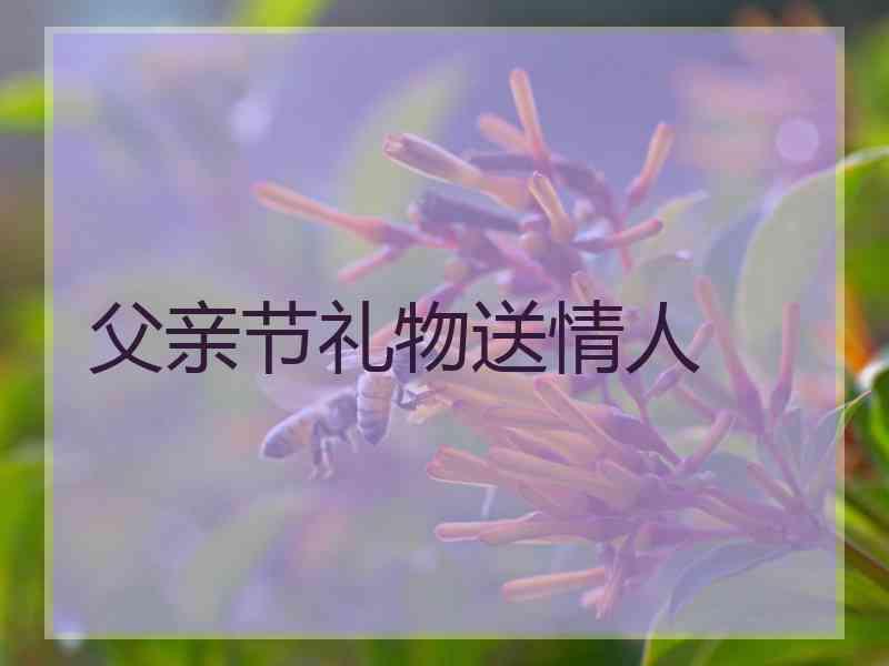 父亲节礼物送情人