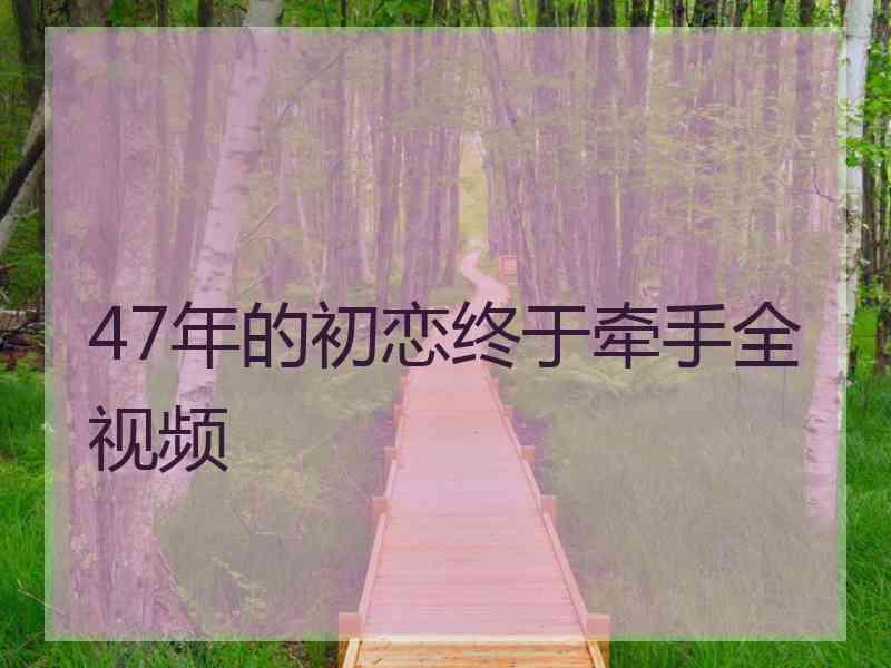 47年的初恋终于牵手全视频