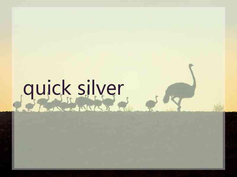 quick silver