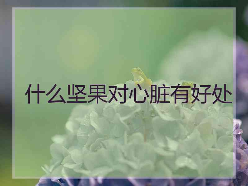 什么坚果对心脏有好处