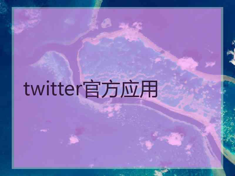 twitter官方应用