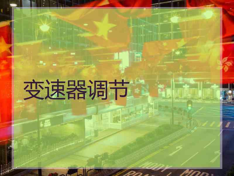 变速器调节