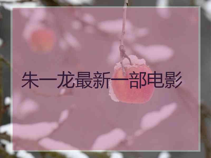 朱一龙最新一部电影
