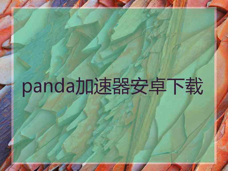 panda加速器安卓下载