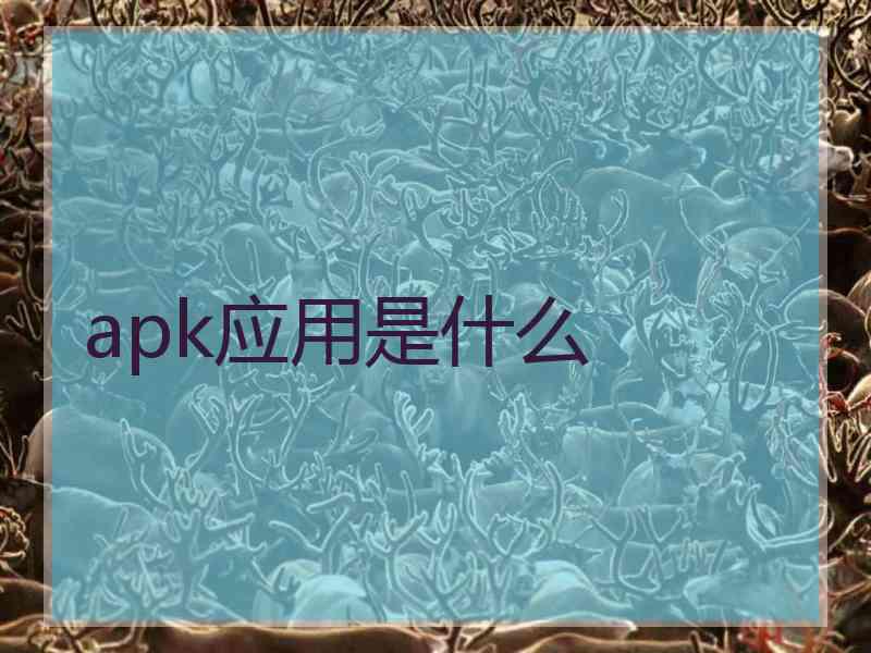 apk应用是什么