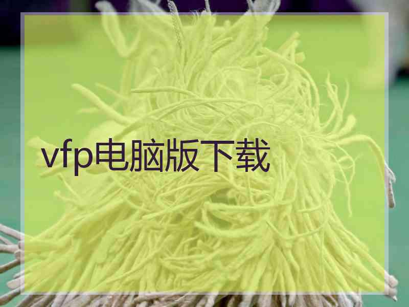 vfp电脑版下载