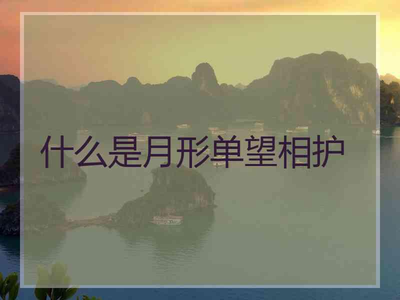 什么是月形单望相护