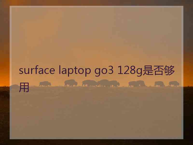 surface laptop go3 128g是否够用