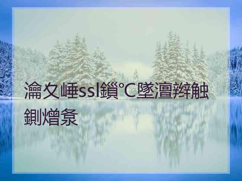 瀹夊崜ssl鎻℃墜澶辫触鍘熷洜