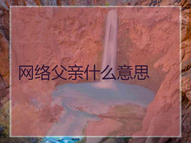 网络父亲什么意思
