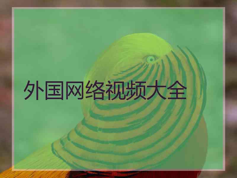 外国网络视频大全