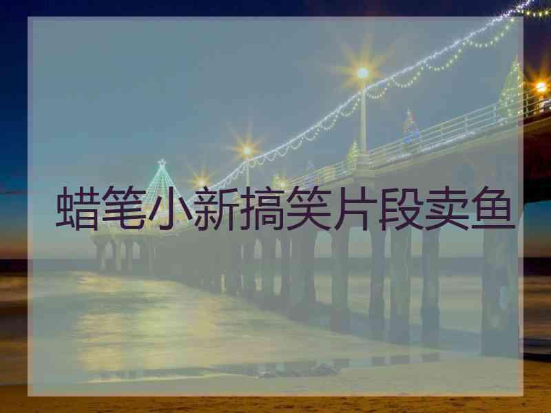 蜡笔小新搞笑片段卖鱼