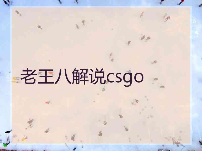 老王八解说csgo