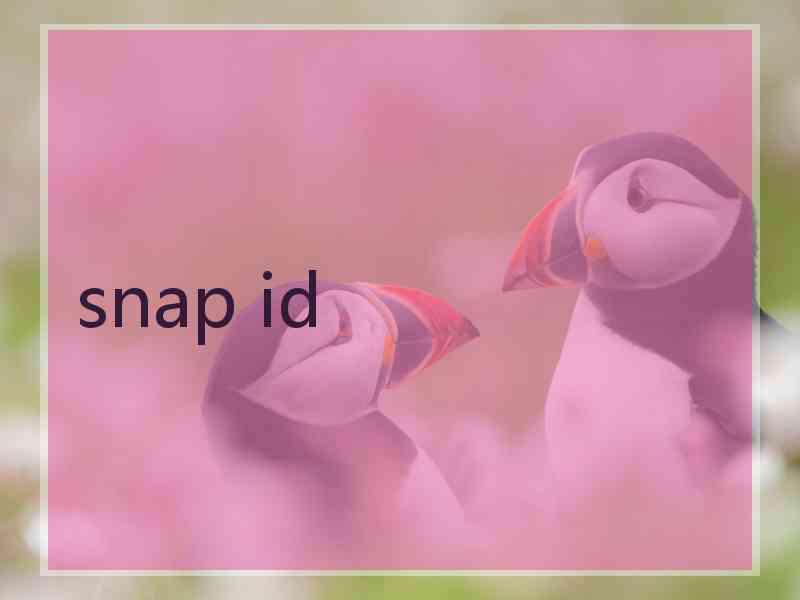snap id