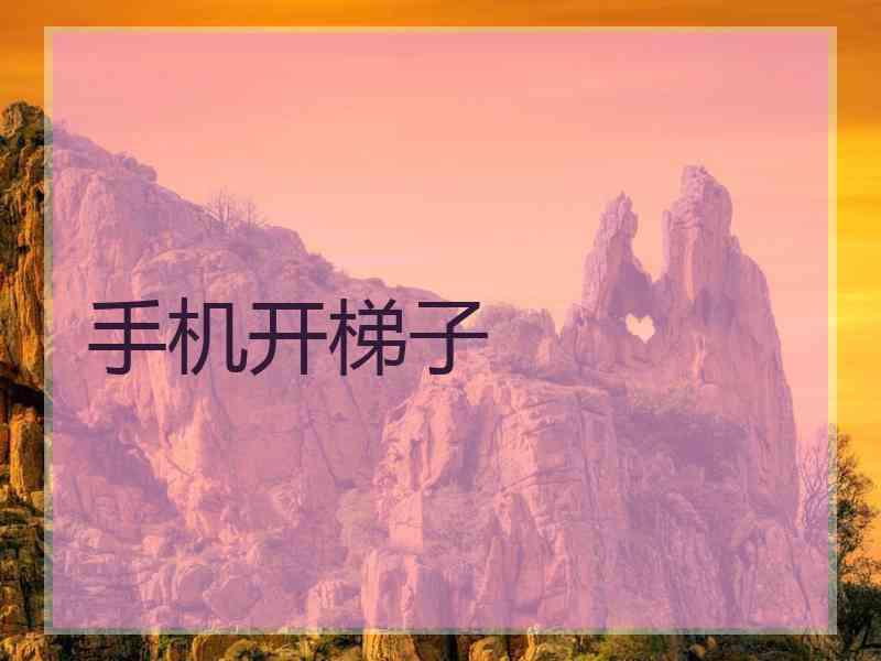手机开梯子