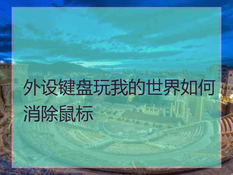 外设键盘玩我的世界如何消除鼠标