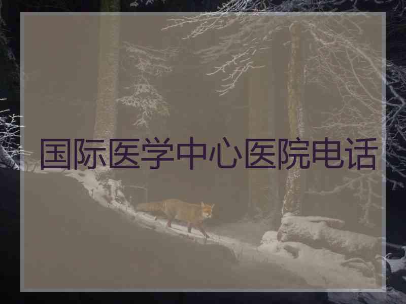国际医学中心医院电话