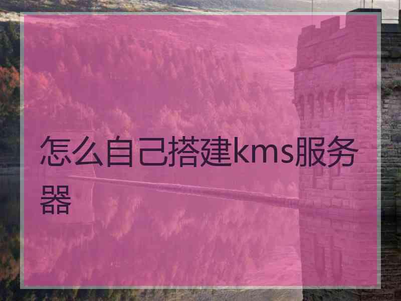 怎么自己搭建kms服务器
