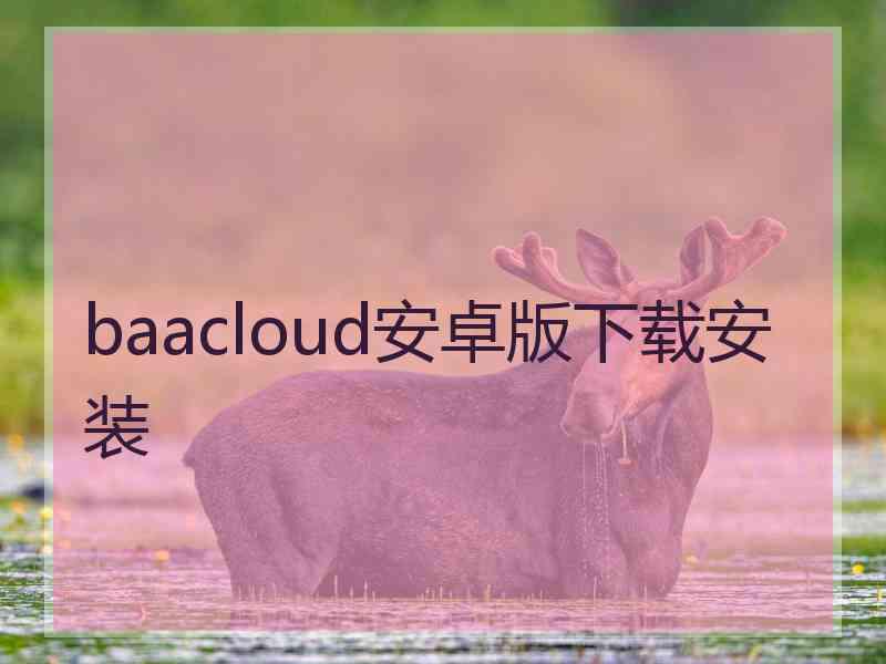baacloud安卓版下载安装