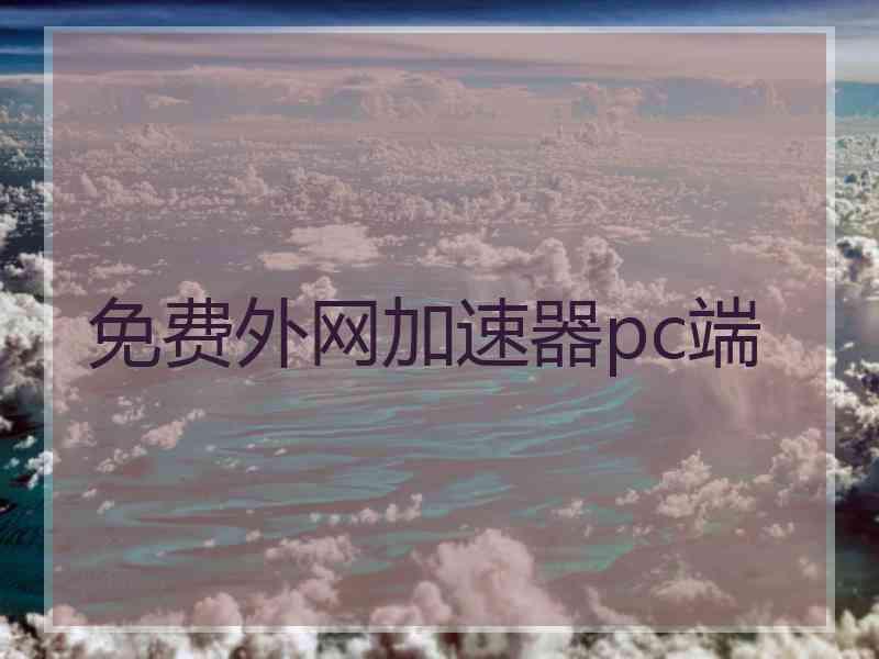 免费外网加速器pc端